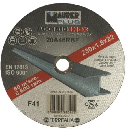 MAURER PLUS DISCO MPLUS INOX (5+1) 115X1.0X22MM - confezione (5+1)