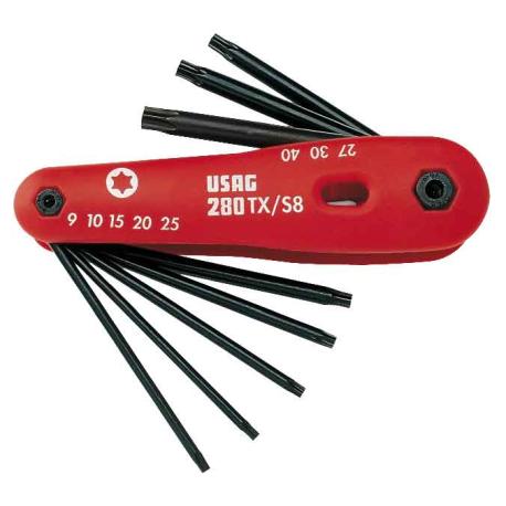 USAG 280TX/S8 USAG SERIE CHIAVI TORX N.09-40 280TX/S8