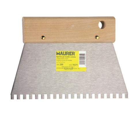 MAURER SPATOLA MAURER M.LEGNO DENTE GRECA MM200